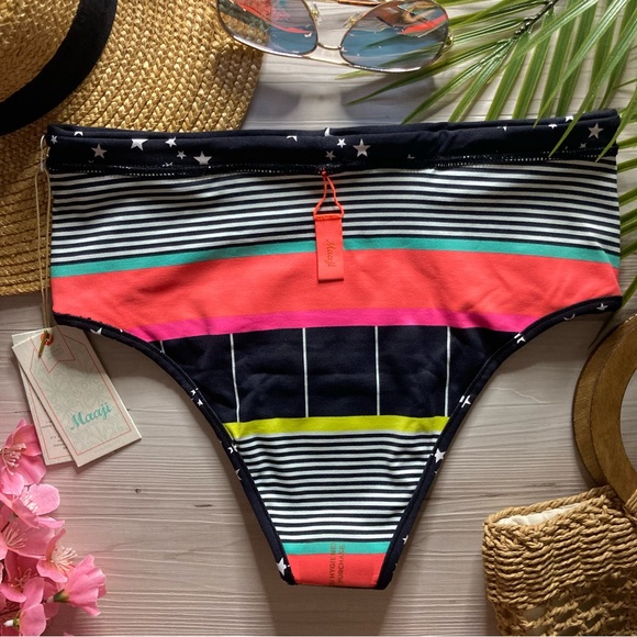 RARE Maaji ☀️ Surf Short Reversible Bikini BOTTOM - Picture 8 of 11